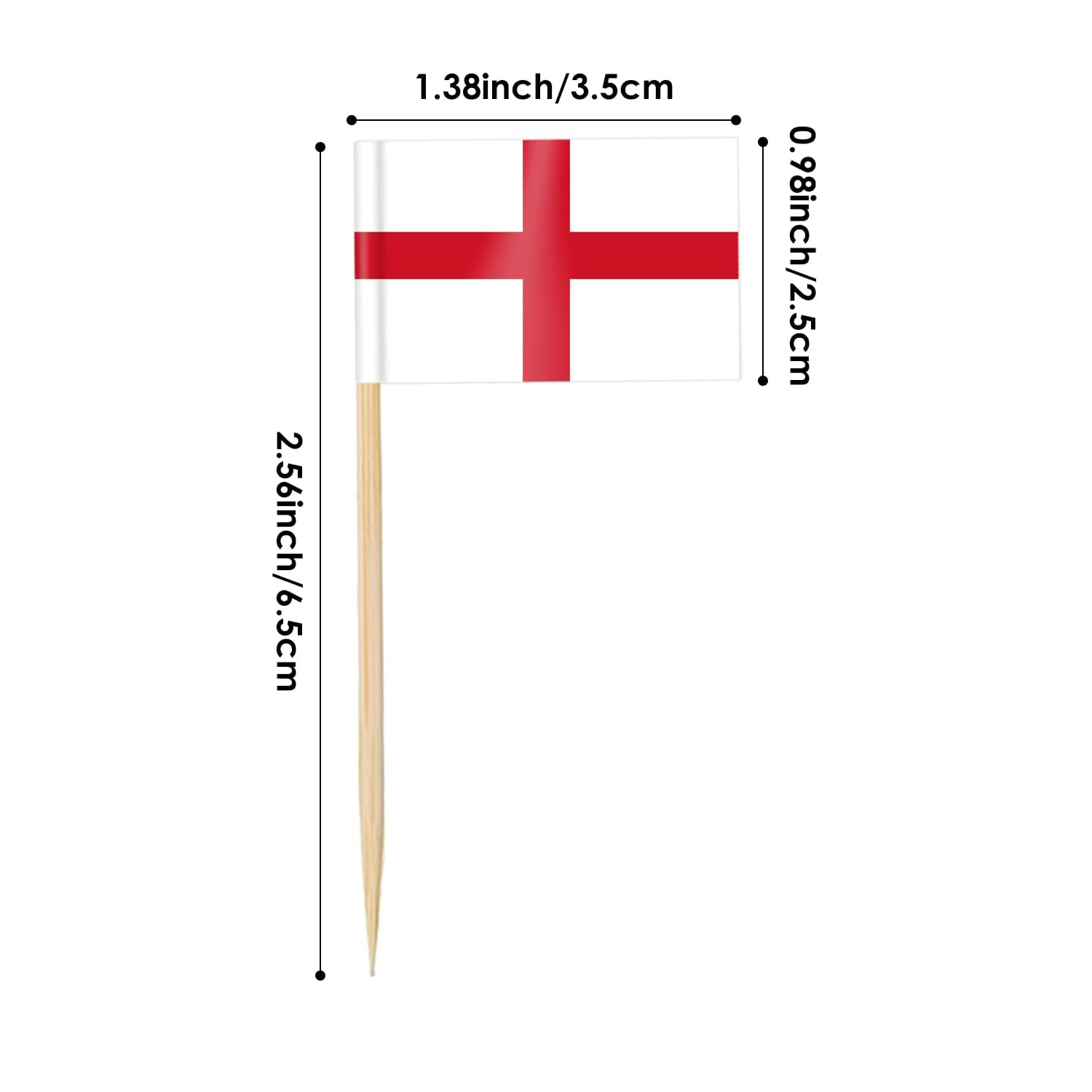 England Flag Toothpick,100 Pcs - огляд і ціна Badminton England