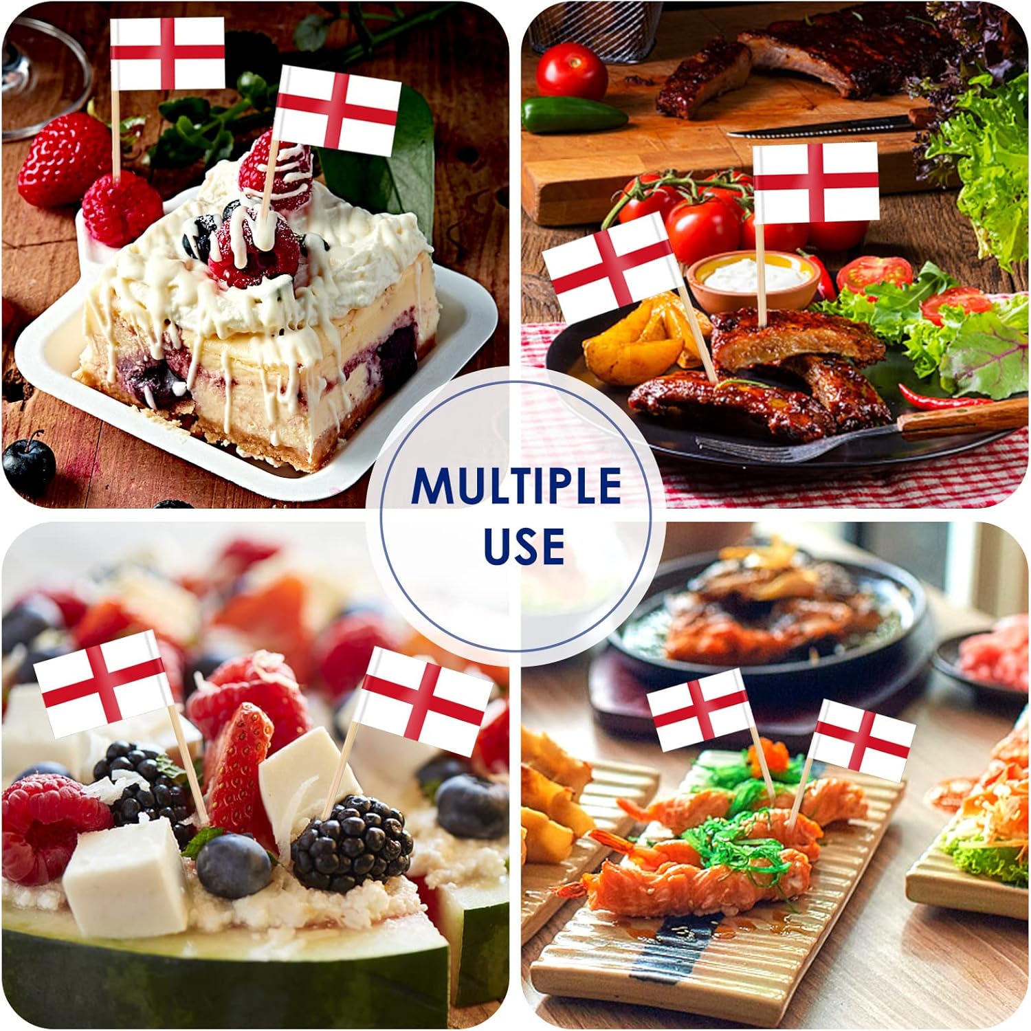 England Flag Toothpick,100 Pcs - огляд і ціна Badminton England