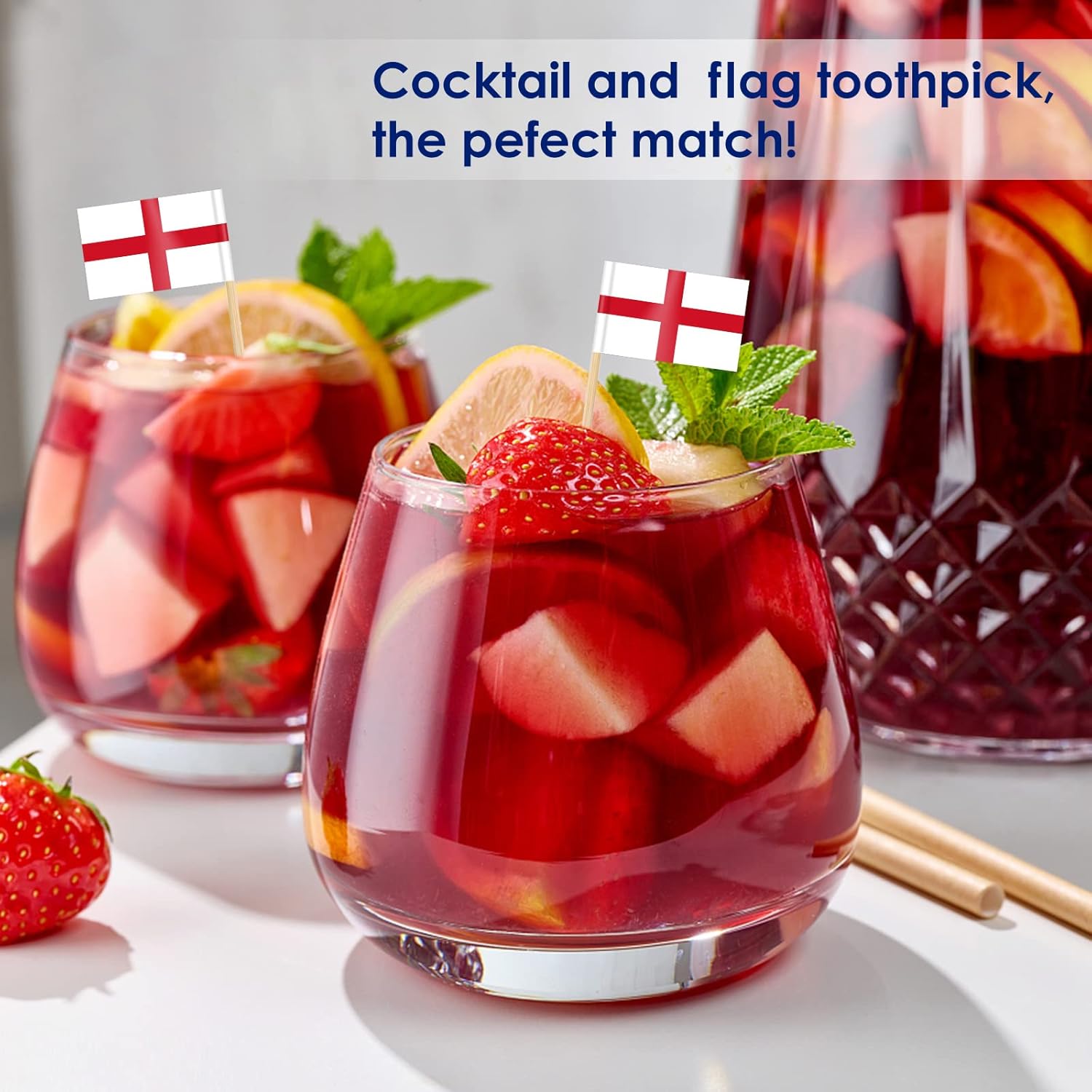 England Flag Toothpick,100 Pcs - огляд і ціна Badminton England